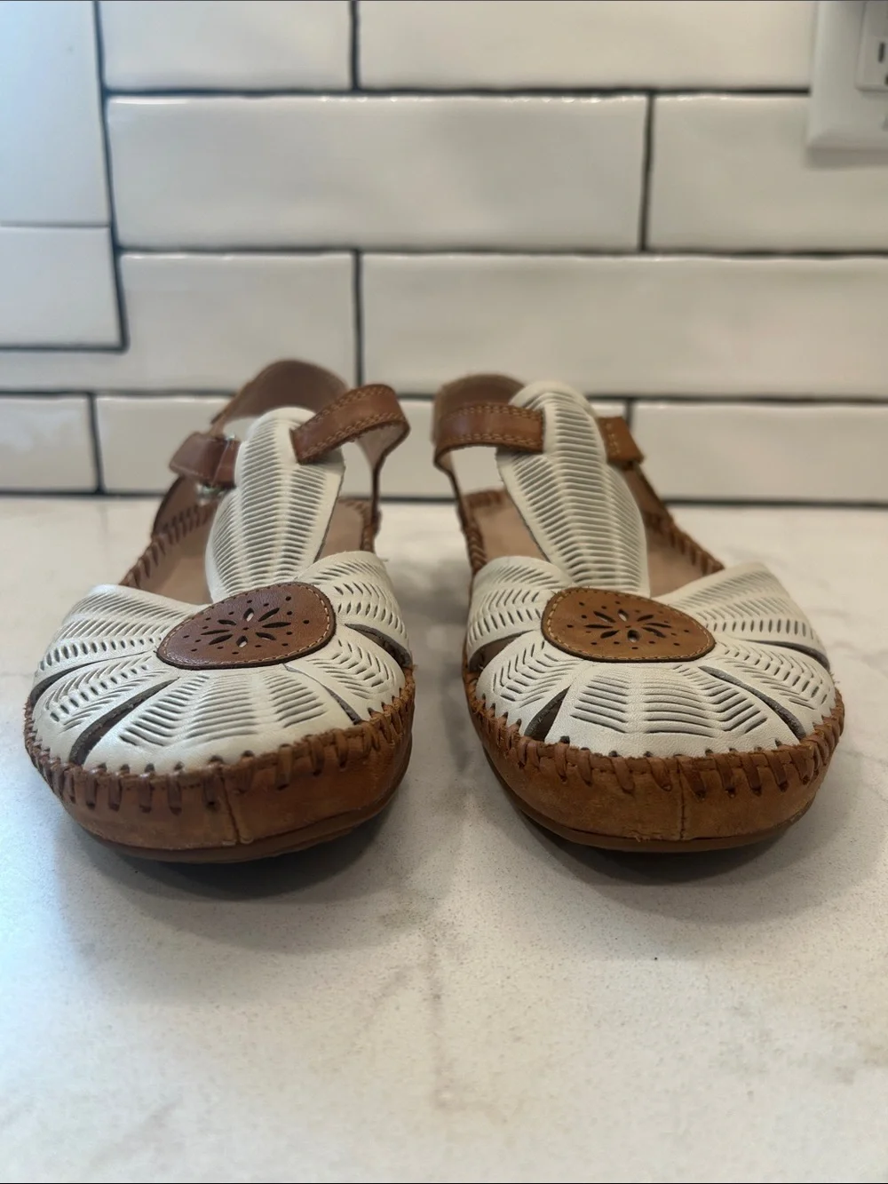 PIKOLINOS WOMEN'S P. VALLARTA Sandals Coastal Leather Comfort Size 38 / 8.5